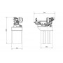 Scie à ruban type 135C manuelle220v  Ø 0- 150mm avec variateur