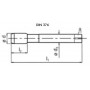 Machine tap DIN 376 metric HSS-E Left M12x1.75 reduced shank