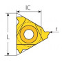 External threading ISO 60° with PVD coating