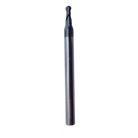 2-flutes carbide end mills with ball nose end