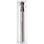 2-flutes carbide end mills with ball nose end - L