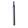 2-flutes carbide end mills with ball nose end L