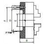 Three-jaw lathe chucks according to  Din 55029 (camlock)