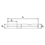 Standard 4-6 flutes mill PM-ASP2030  +TIALN Ø 16X32X92