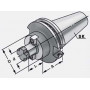 Chuck face mill holder with internal cooling  DIN69871