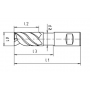 Solid carbide mill with variable helix