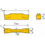 Insert for face grooving tools TTFR/L size 4E