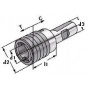 Mandrin de taraudage avec compensation longitudinale DIN 1835 WELDON