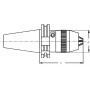 Mandrin de perçage CNC DIN 69871 sk30 Ø50