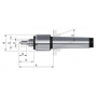 Precision revolving tailstock centre: little Ø + reduced axis