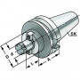 Chuck face mill holder DIN 5357 with screw