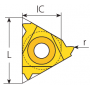 External Américan UN profil complet insert with PVD coating