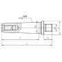 Morse drill chuck arbors thread mounted ( drawbar )