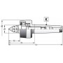 Precision revolving tailstock centre : elongated  60°/30°