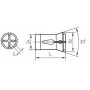 5C- collet chuck - centre mount - Squarre