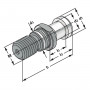 Tirette M16 DIN69872 forme B étanche avec joint torique