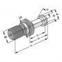 Tirette M12 MAS/BT forme A 45° étanche sans joint torique