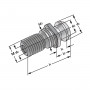 Tirette M16 CAT métrique (MAZAK) pour refroidissement sous haut pression