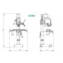 Perceuse à colonne avec boite de vitesses et table croisée