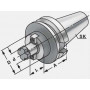 Chuck face mill with internal cooling system DIN 6358 BT