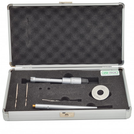 Three-point internal micrometers with extention and setting ring 16-20mm