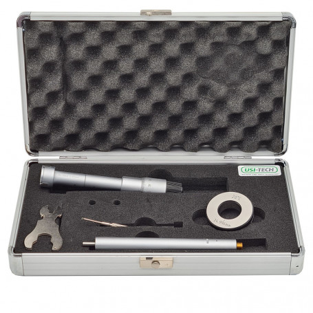 Three-point internal micrometers with extention and setting ring 25-30mm