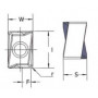 iso carbide insert ANKX120510 4 cutting edges