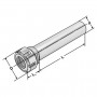 Mandrin porte-pinces queue cylindrique ER11-16-100