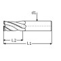 Carbide end mills- Roughing for stainless steel and titanium