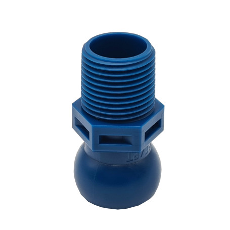 Male connector for 1/4 hose with 1/4 BSPT threaded connection