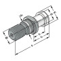 Pull stud DIN 69871 SK60 M30