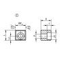 Drive block for spindle nose ISO30 form C