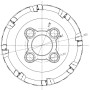 Hedgehog cutter for shoulder and face milling in one operation for AN12 inserts