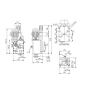 Complete milling head on cart with speed box