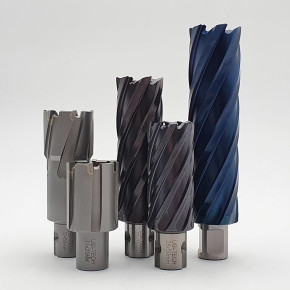 Carbide insert annular cutter