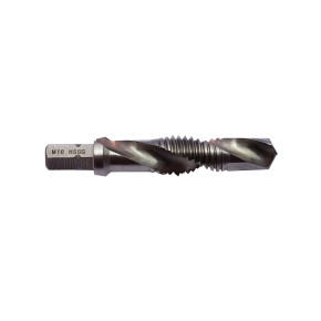 Drill, tap and chamfering tool with hexagonal 1/4" shank