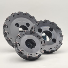 75° face milling cutter for double sides inserts with 8 cutting edges