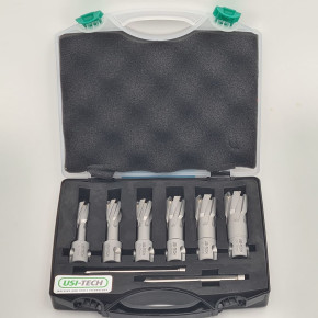 SET OF 6 DRILLS WITH CARBIDE INSERTS