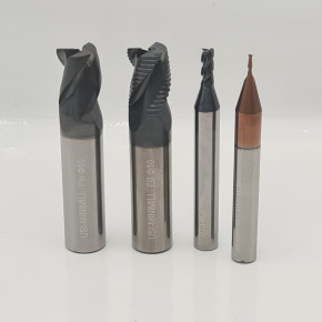Mini carbide mill and mini carbide mill with reinforced shank