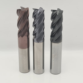 Solid carbide mill for stainless steel and heat-resistance superalloys