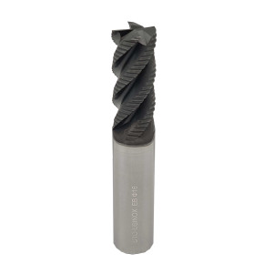 Carbide roughing 4-5 flutes 45° helix for stainless steel and titanium