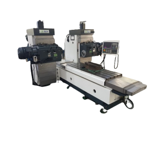 Horizontal double milling machine for fishplate milling