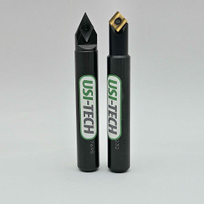 Milling cutter with inserts for centering and chamfering by contouring