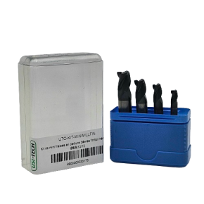 Kit 3 flutes helix 40° carbide mills finition